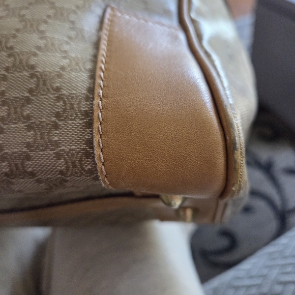 Celine Macadam Canvas and Leather Satchel Bag - Picture 8 of 11